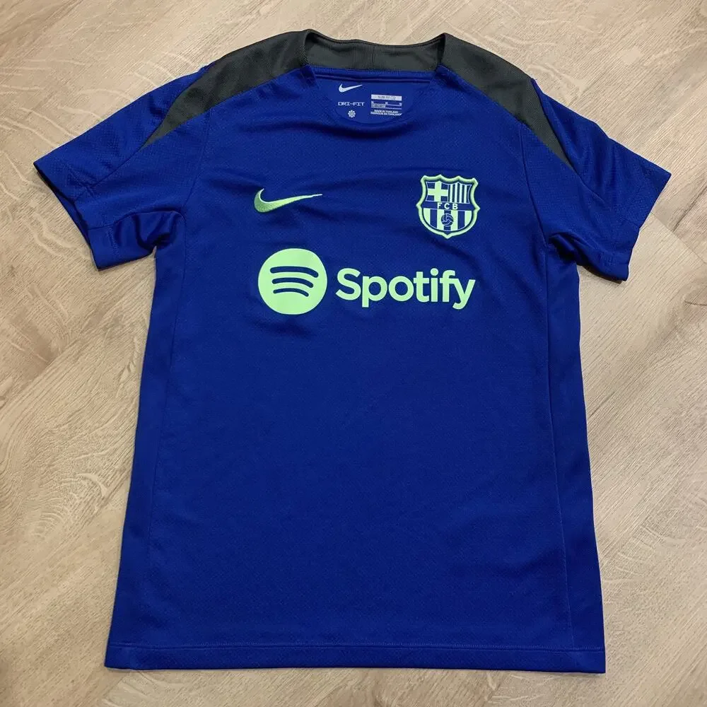 Nike FC Barcelona 2024/25 Third Strike Top Soccer Jersey Youth Boys Medium Royal